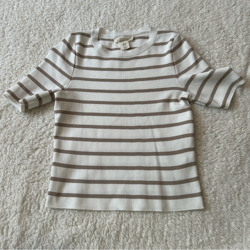 Happily Grey Women’s Stripped Shirt Medium